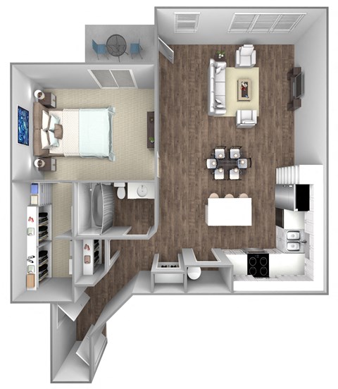 1 bedroom floorplans
